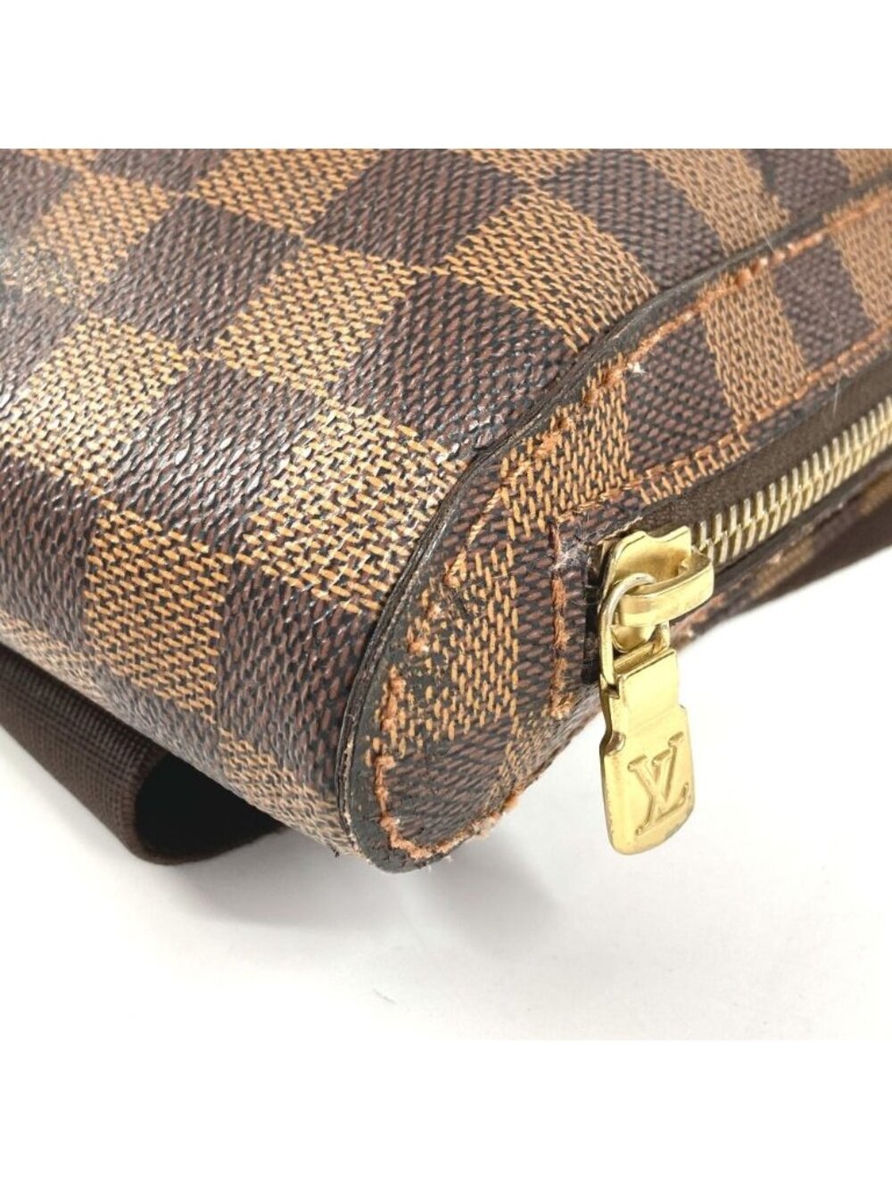 Louis Vuitton Belt Bag Geronimos Vintage Damier Canvas Ebene Brown - Picture 5 of 9